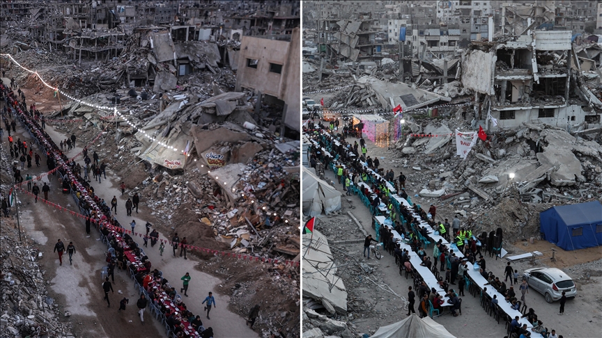 Gazze'de iftar sofraları yıllardır yıkımın gölgesinde kuruluyor