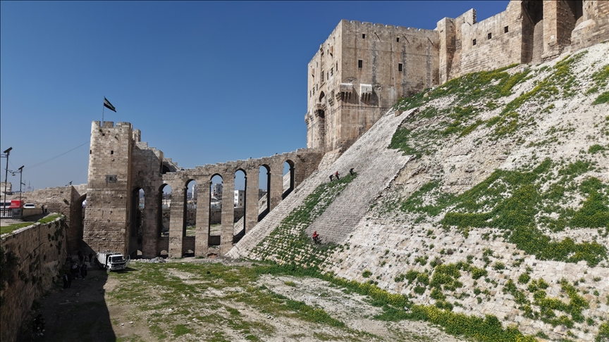 İHH, Halep Kalesi'nde temizlik ve düzenleme çalışması gerçekleştirdi