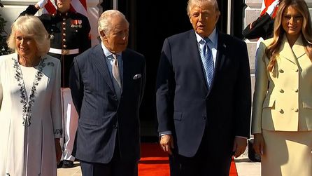 Trump, Kral III. Charles ve Kraliçe Camilla'yı Beyaz Saray'da ağırladı
