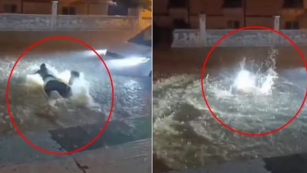 Mardin Midyat'ta sağanak sonrası sokaklar göle döndü