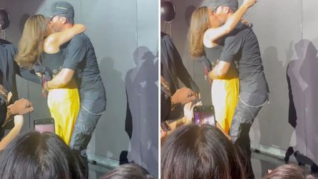 Enrique Iglesias konserinde hayranıyla ilginç anlar yaşandı