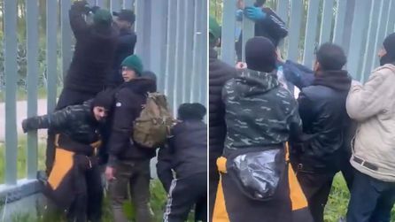 Sığınmacılar Belarus'tan Polonya'ya Kaçak Geçişlerini Video ile Gösterdi