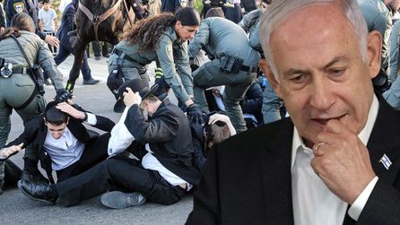 Haredi Protestocular İsrail Ordu Komutanının Evini Bastı