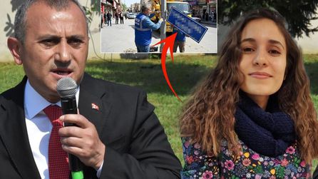 Birecik'te Tuncay Sonel'in İsim Tabelaları Kaldırıldı