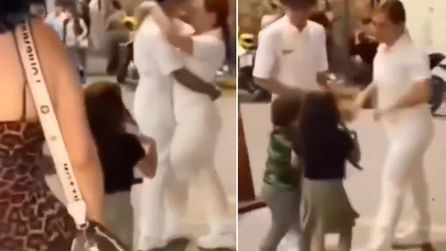 Meksika'da baba ve çocukları arasında duygusal anlar yaşandı