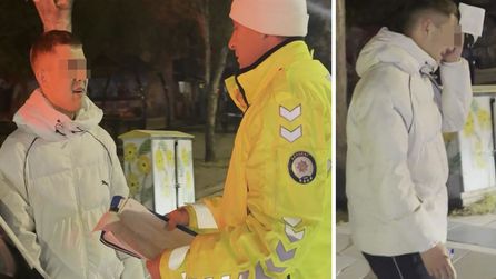 Aksaray'da dur ihtarına uymayan gence 290 bin lira ceza kesildi