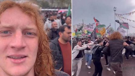 Amerikalı influencer Diyarbakır'daki protestoda yer aldı