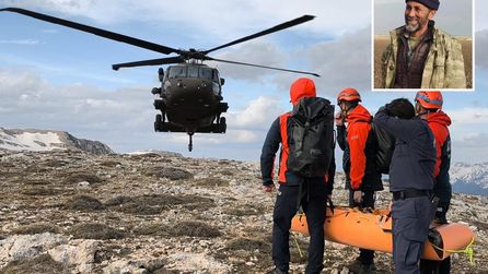 Dağda çiriş otu toplarken kalp krizi geçiren adam için helikopter seferberliği