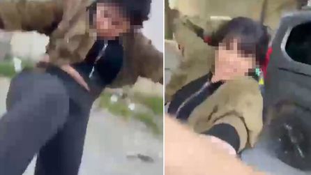 Esenyurt'ta eski eşler arasında kavgaya dönüşen tartışma kameralara yansıdı