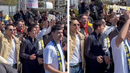 Fenerbahçe taraftarından Tedesco'ya veda etkinliği