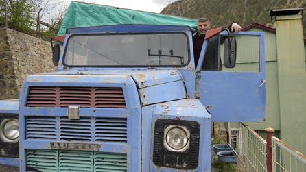 Gümüşhane'de kamyonuna geçiş cezası kesilen nakliyecinin durumu