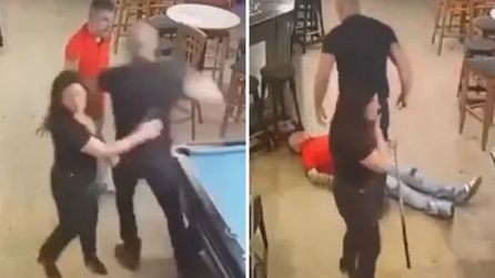 Bardaki Tacizciye Koca Yumrukla Müdahale Etti