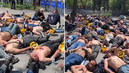 Eskişehir'deki madenciler Ankara'da grev eylemine devam ediyor