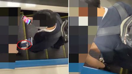 Japonya'da Taciz Olayı Görüntülendi