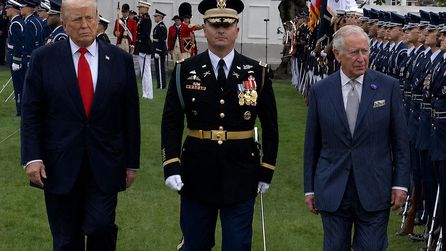 Trump ve Kral Charles Beyaz Saray'da resmi karşılama töreni düzenledi