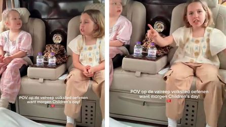 Antalyasporlu Sander van de Streek'in kızı İstiklal Marşı okudu