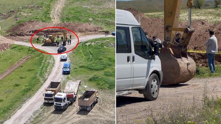 Polatlı'da yol çalışmasında kemik parçaları ve kafatası tespit edildi