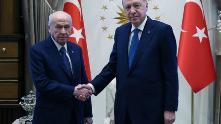 Cumhurbaşkanı Erdoğan MHP Lideri Bahçeli ile Beştepe'de buluştu