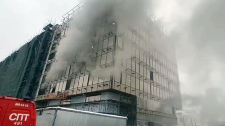 Moskova'da inşaat halindeki binada çıkan yangında 8 kişi öldü