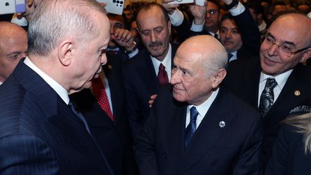 Erdoğan ve Bahçeli 23 Nisan Resepsiyonunda Buluştu