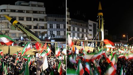 Füzeler meydana indi! Tahran'dan dikkat çeken görüntüler