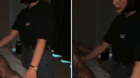 Sosyal medyada viral olan masaj videosu dikkat çekti