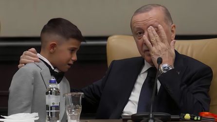 Cumhurbaşkanlığı Külliyesi'nde duygusal anlar yaşandı