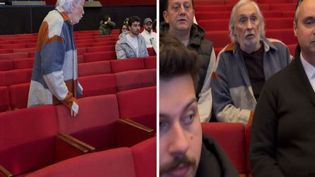 Müjdat Gezen, Gırgıriye Müzikali için koltukları kontrol etti