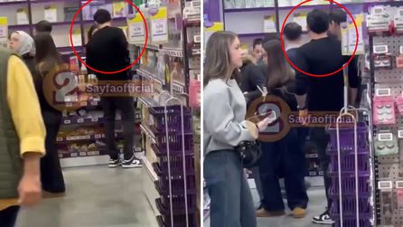 Hacı Sabancı Gratis'te alışveriş yaparken görüntülendi