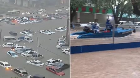 Guangxi Bölgesinde Qinzhou Şehri Şiddetli Yağışlar Nedeniyle Sular Altında Kaldı