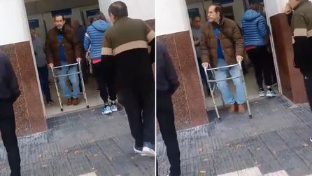 Arjantin'de engelli maaşı sonrası yürüyen kişi görüntüleri dikkat çekti