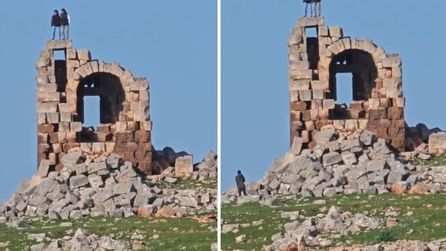 Şanlıurfa'daki 2 bin yıllık manastırda halay çekildi