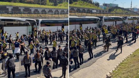 Fenerbahçe taraftarları Galatasaray derbisine hazırlık yapıyor