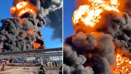 Ukrayna SBU, Rusya'daki petrol rafinerisini İHA ile vurdu