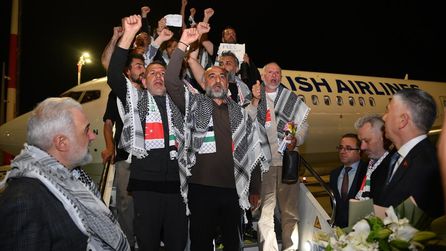 Küresel Sumud Filosu aktivistleri İstanbul'a ulaştı