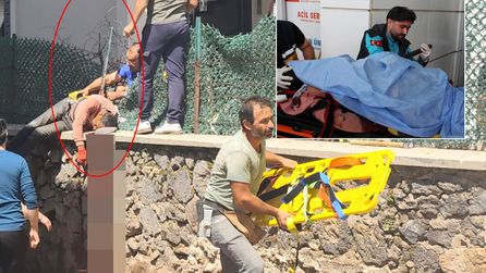 Aksaray’da inşaat işçisi demirle hastaneye kaldırıldı