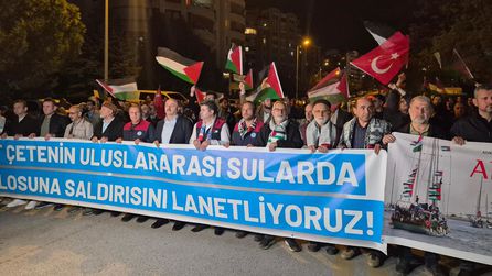 Ankara'da Eylem: İsrail'in Filoya Müdahalesi Protesto Edildi