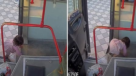 Zonguldak'ta 2 yaşındaki çocuk otobüse bindi, sürücü fark etti