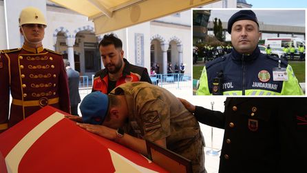 Jandarma Astsubay Yusuf Ergün memleketinde son yolculuğuna uğurlandı