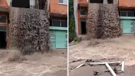 Ordu'da aşırı yağışlar evin içine sel gibi aktı