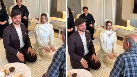 Gelinin mehir talebi düğün nikahında gülümsetti