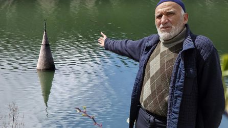 Sivas'taki Barajda Su Seviyesi Yükseldi, Eski Köy Yeniden Sular Altında