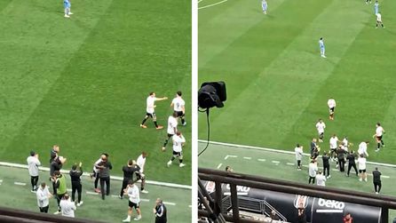 Beşiktaş-Trabzonspor karşılaşmasında gergin anlar yaşandı