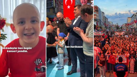 Kansere karşı mücadeleyi kazanan Zeyd'in hayali gerçek oldu
