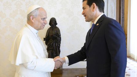 Marco Rubio Vatikan'da Papa 14. Leo ile görüştü