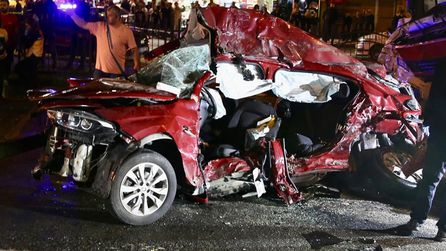 Giresun'da tır ve otomobillerin karıştığı trafik kazası yaşandı