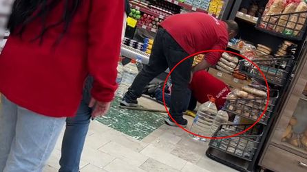 Antakya'da markete giren fare paniğe neden oldu