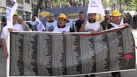 Soma Maden Faciası'nın 12. yılında sendikalar yürüyüş düzenledi