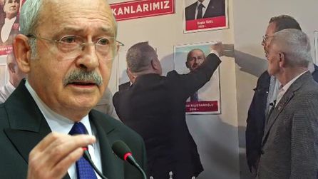 CHP Akçakoca'da Kılıçdaroğlu'nun Fotoğrafı Kaldırıldı