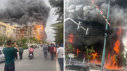 Tahran'da alışveriş merkezinde yangın: 26 yaralı